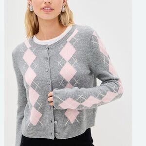 Reformation Clara Cashmere Crew Cardigan Sweater -New w/ Tags